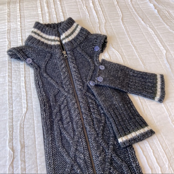 Veronica Beard Gray Wool Dickey Jacket Insert with Cuffs - Picture 2 of 8